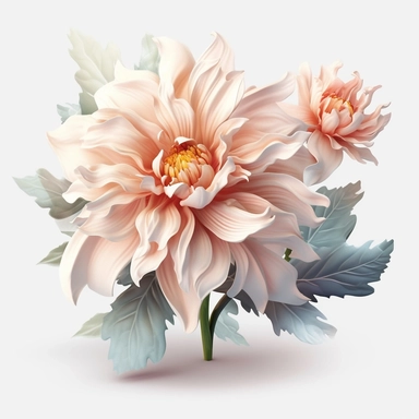ultra realistic 3d flower clipart