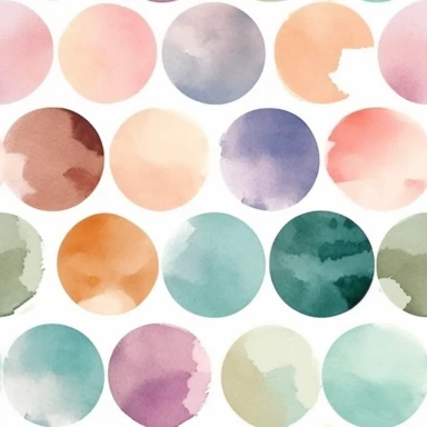 Nine abstract watercolor background vector clipart, in different light pastel colors, rounded, hazy romanticism, free brushwork