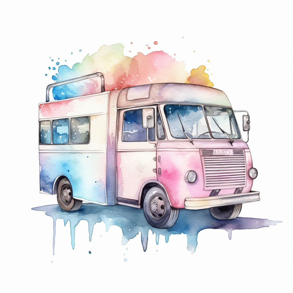 ice cream truck clipart