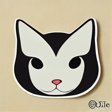 cat japanese, symbol of luck, manga style, cartoon style, clipart sticker,--q 2
