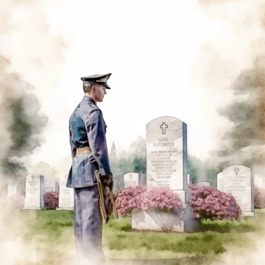 memorial day, watercolor, octane rendering, clip art
