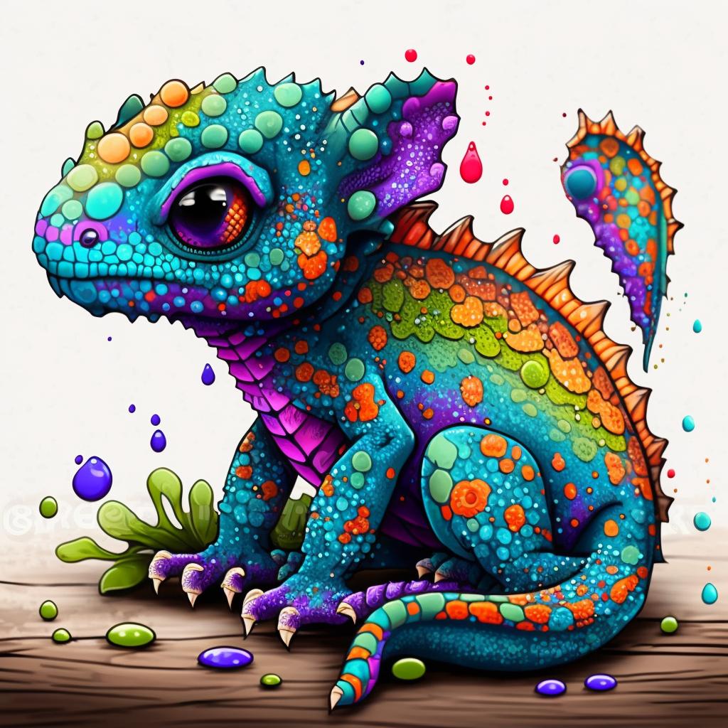 cute gecko cliparts