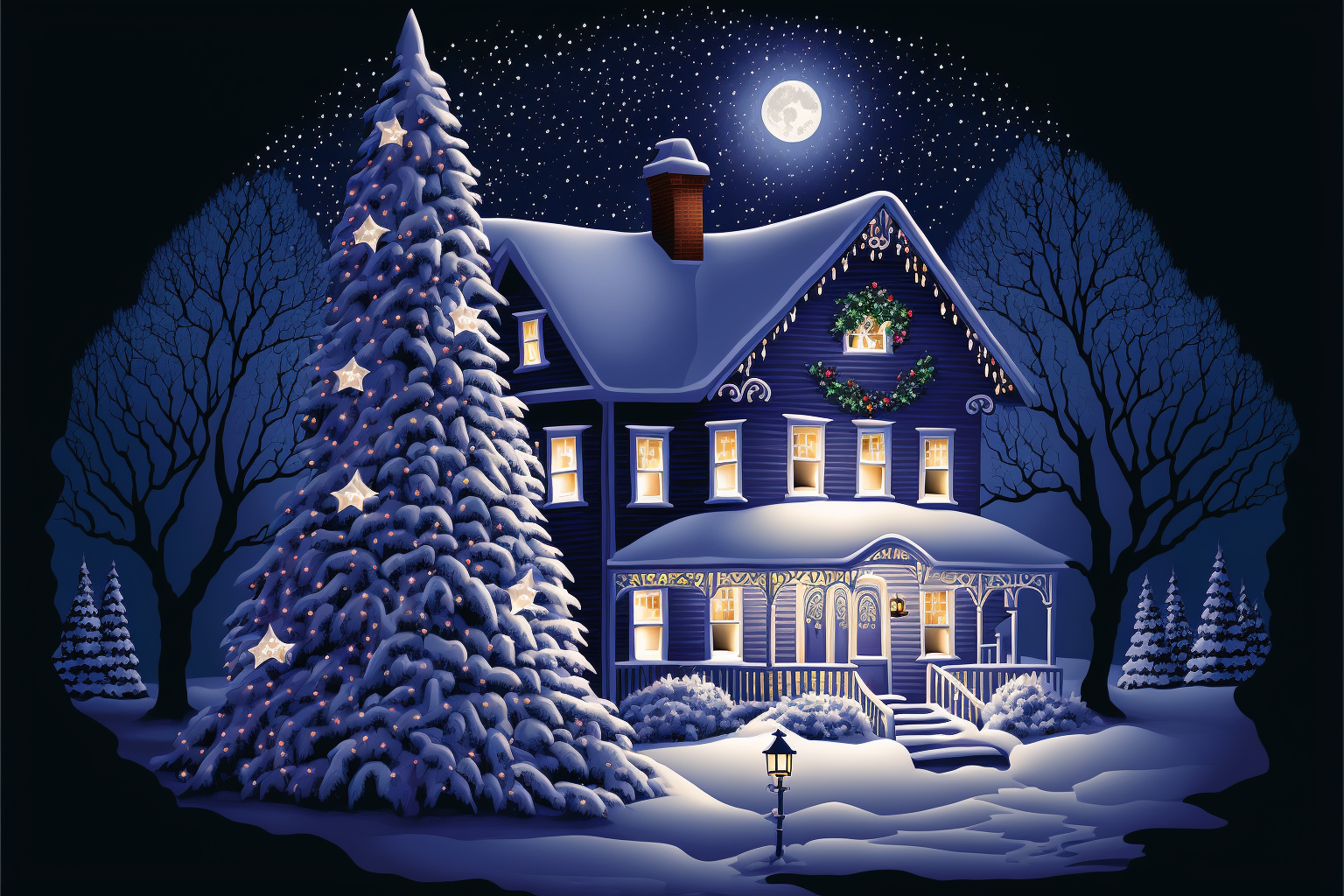 christmas garland clip art