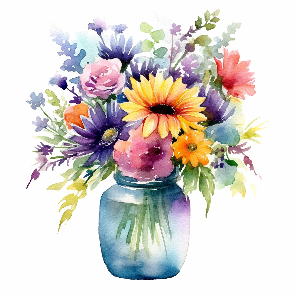 flower vase cliparts