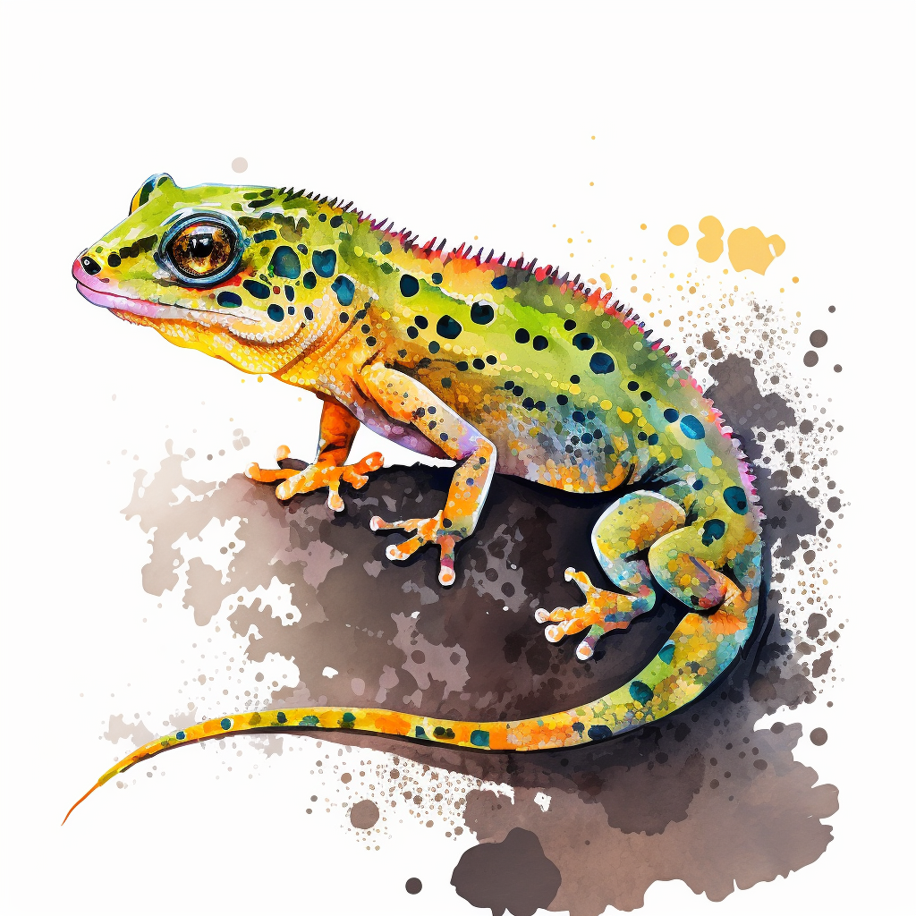 cute gecko cliparts