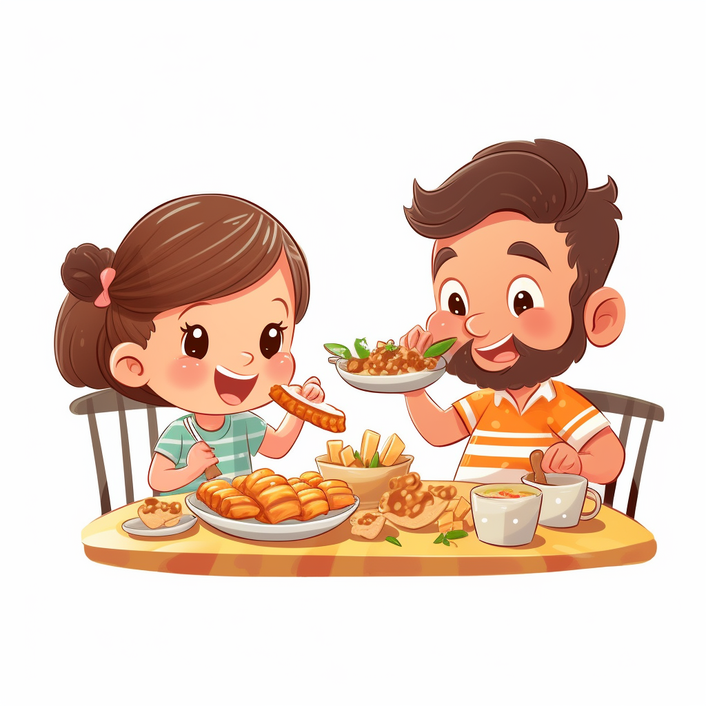 babies eating cliparts