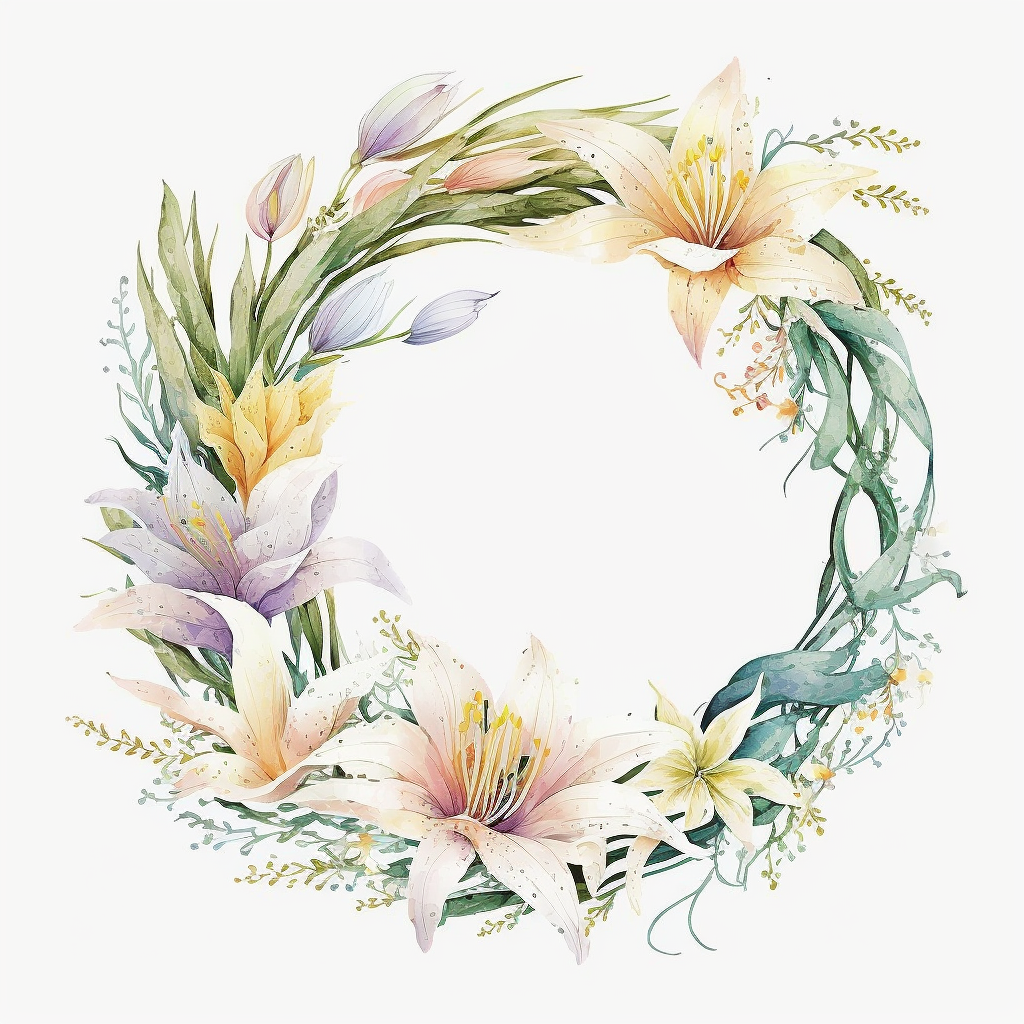 easter lilies clipart