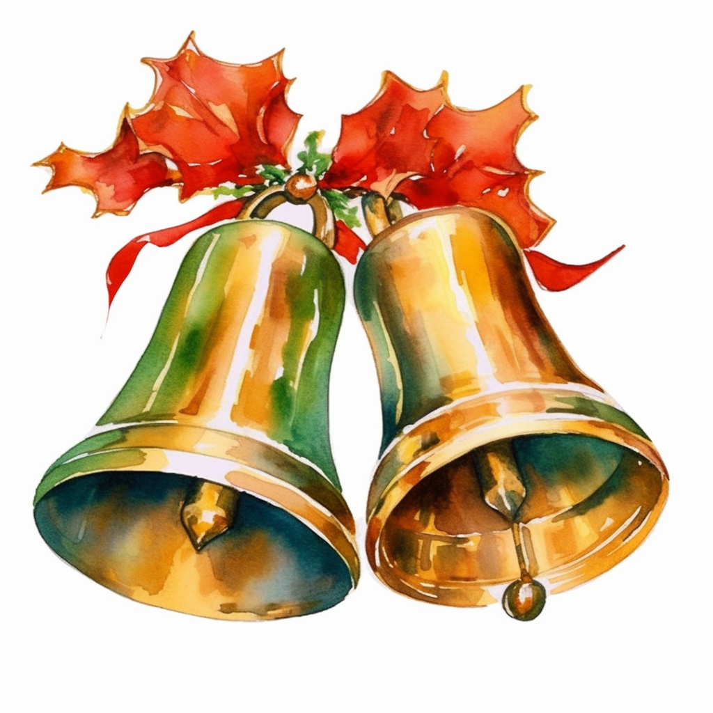 christmas bells clipart