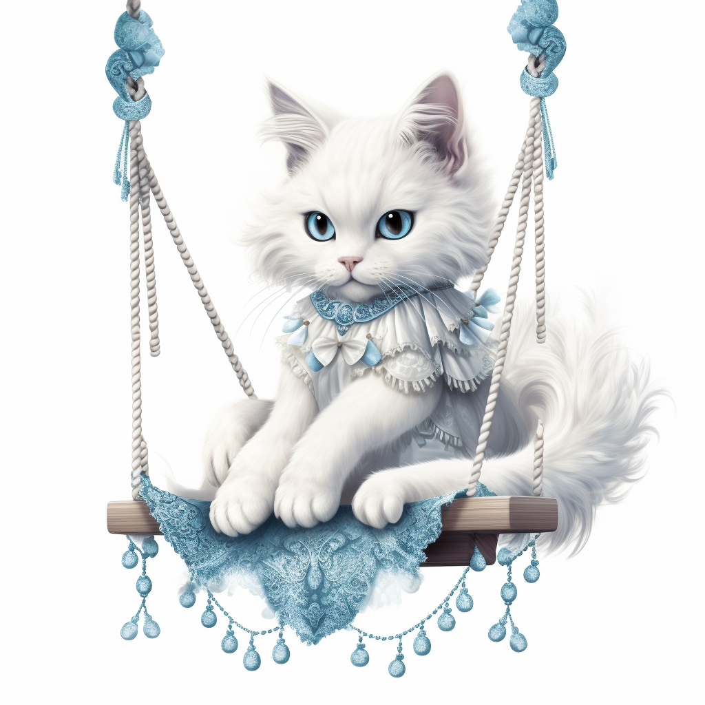 blue cat cliparts