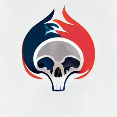 Round version of the Offical Logo of The NFL, American Football, Flaming Skull, Lightning Bird, Orca Whale, High Quality Clipart, Football Logo, Round, Red white and blue, Football Symbols, Star Symbols, Round Logo, Simple Logo