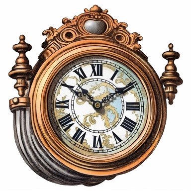 old-fashioned clock clipart