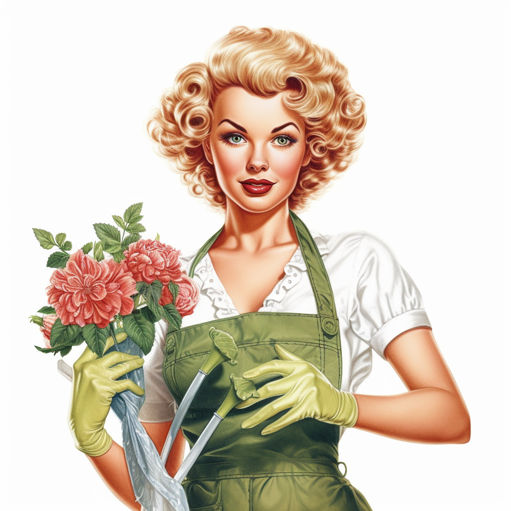 cliparts woman planting