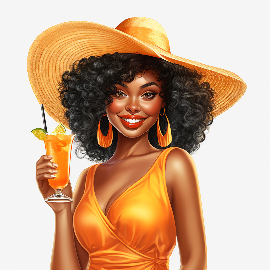 girl sun cliparts