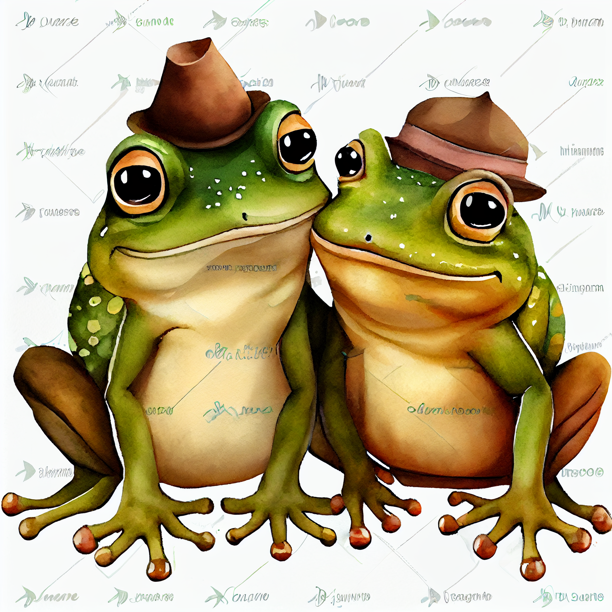 frog and toad clipart