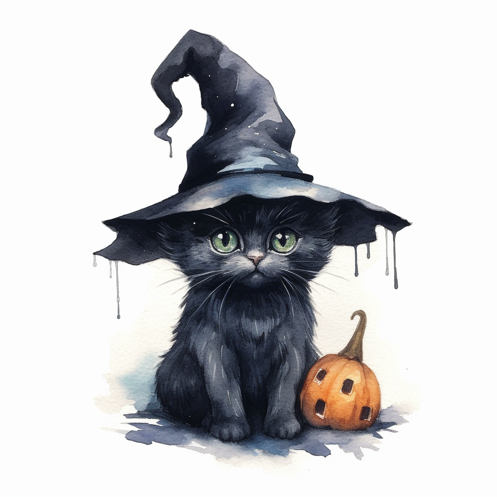 black cat clipart