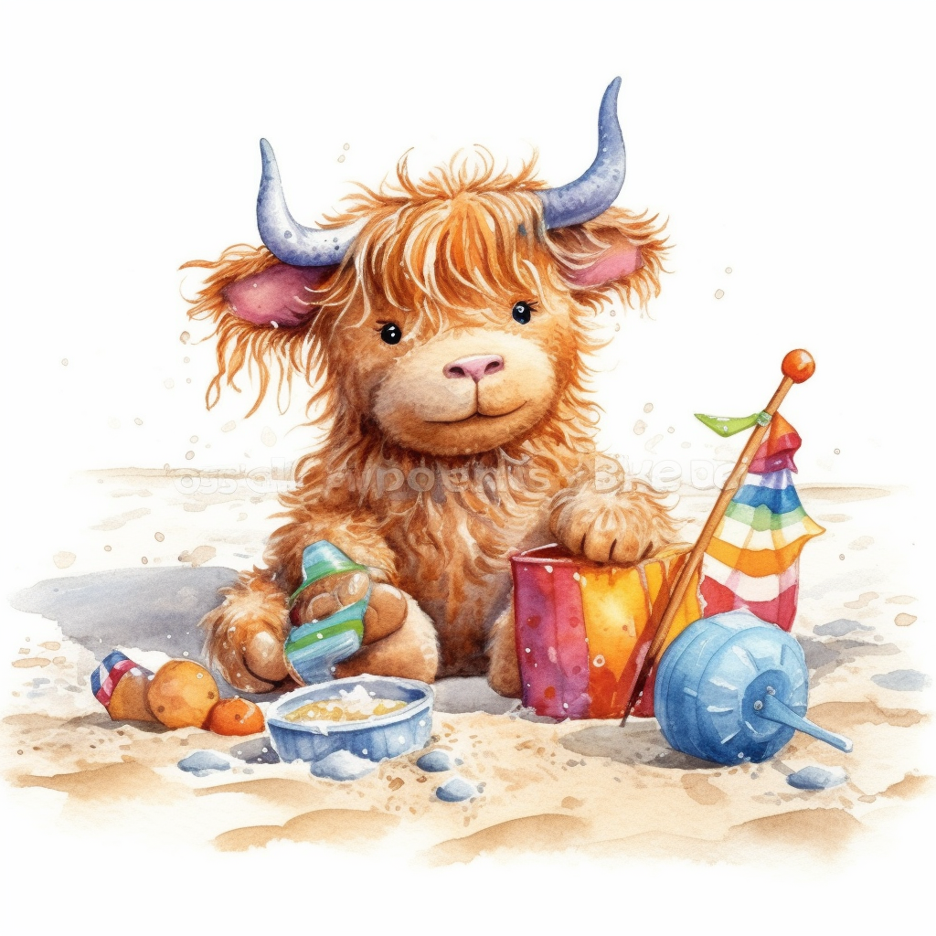 beach toys cliparts