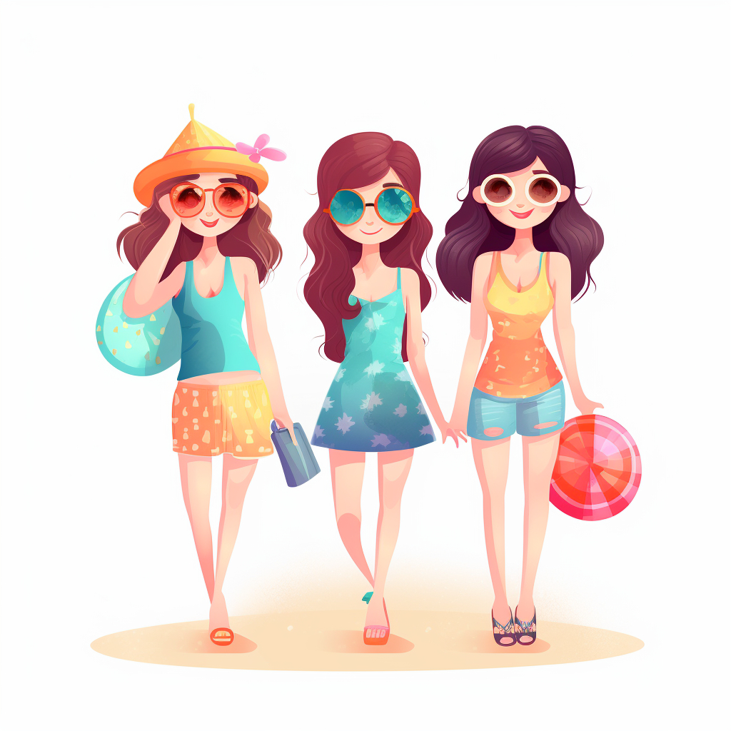 hot summer cliparts