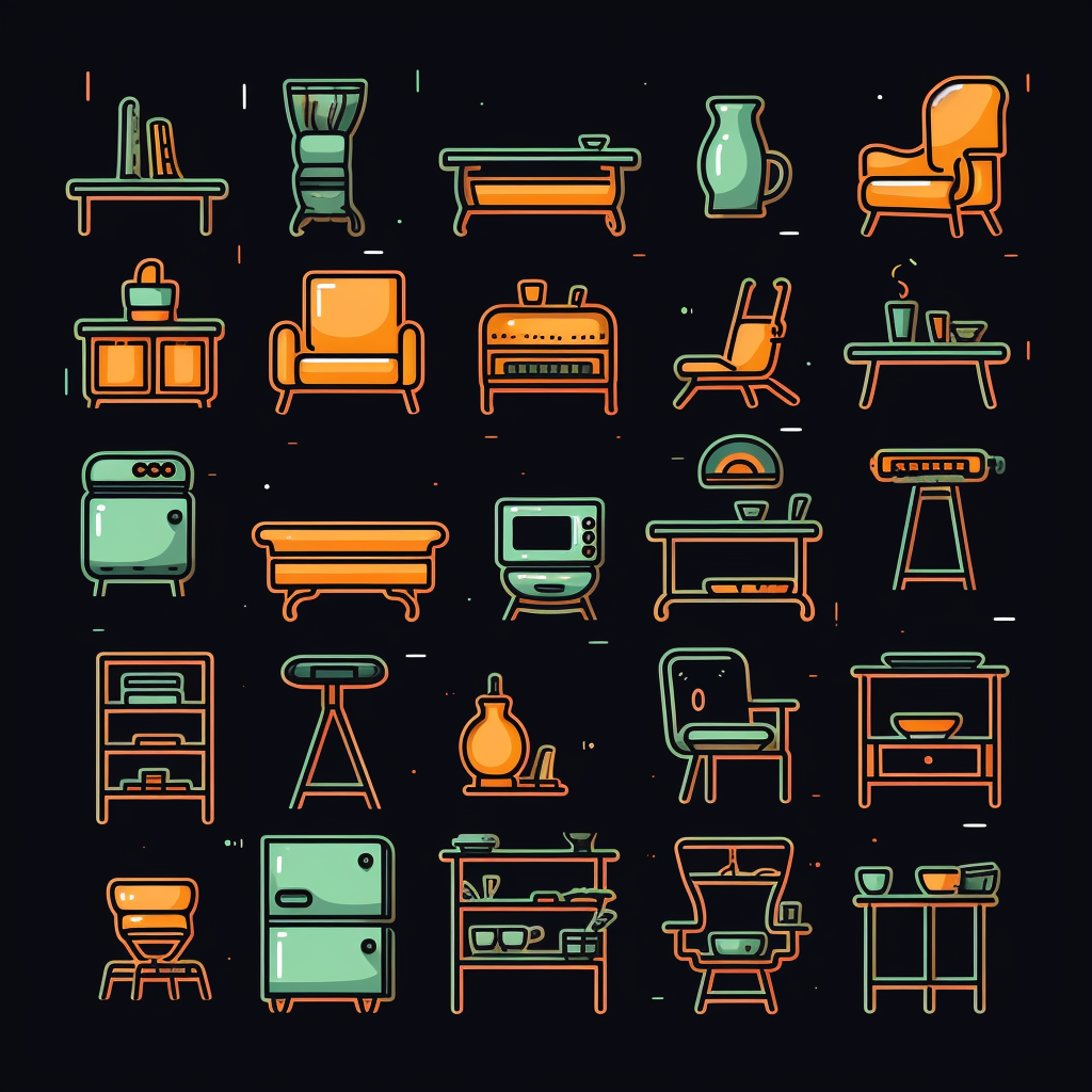 cartoon furniture cliparts
