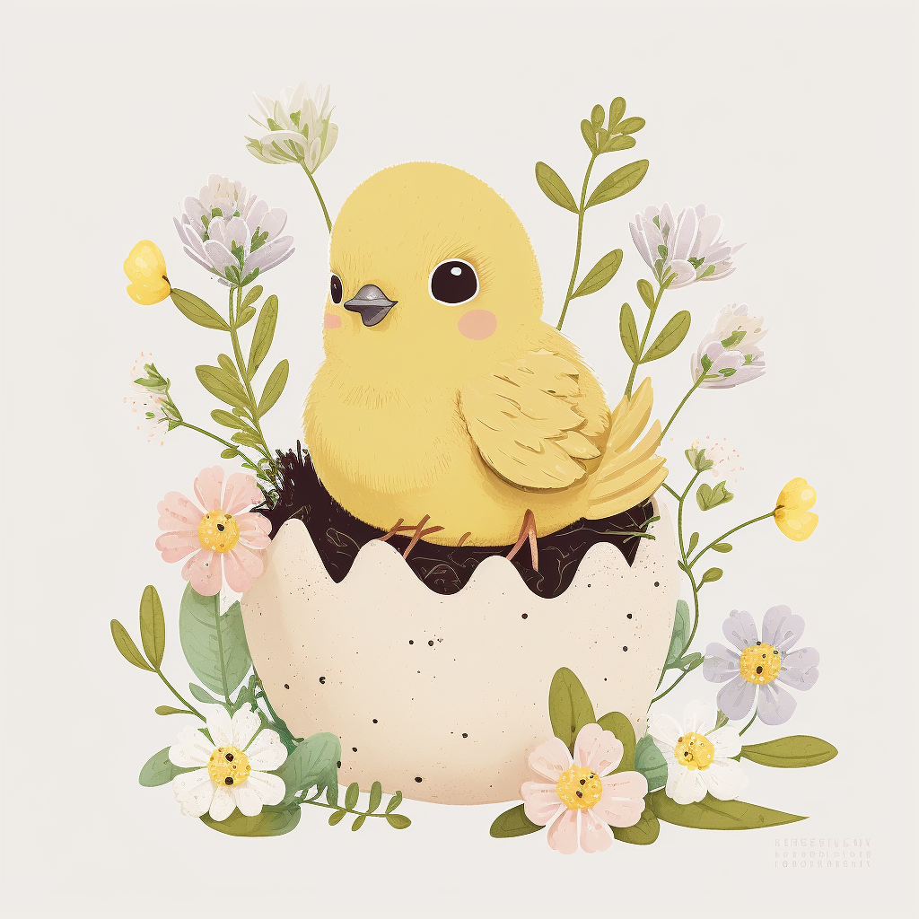 easter chick clipart