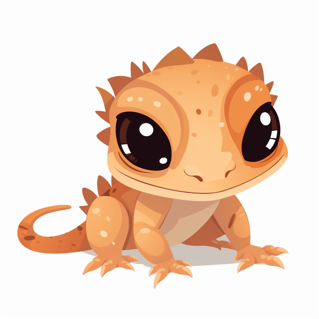 cute gecko cliparts
