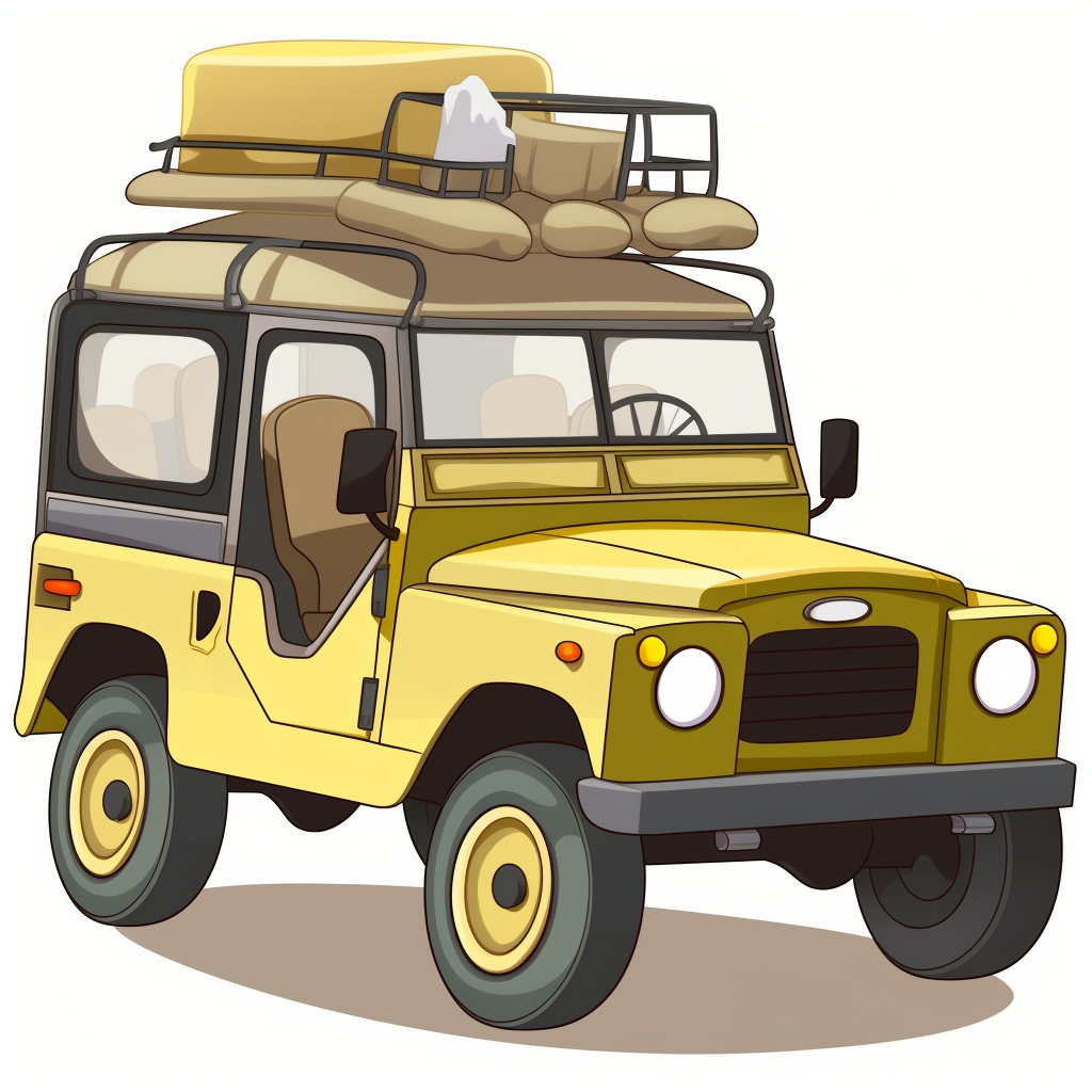 cartoon jeep cliparts