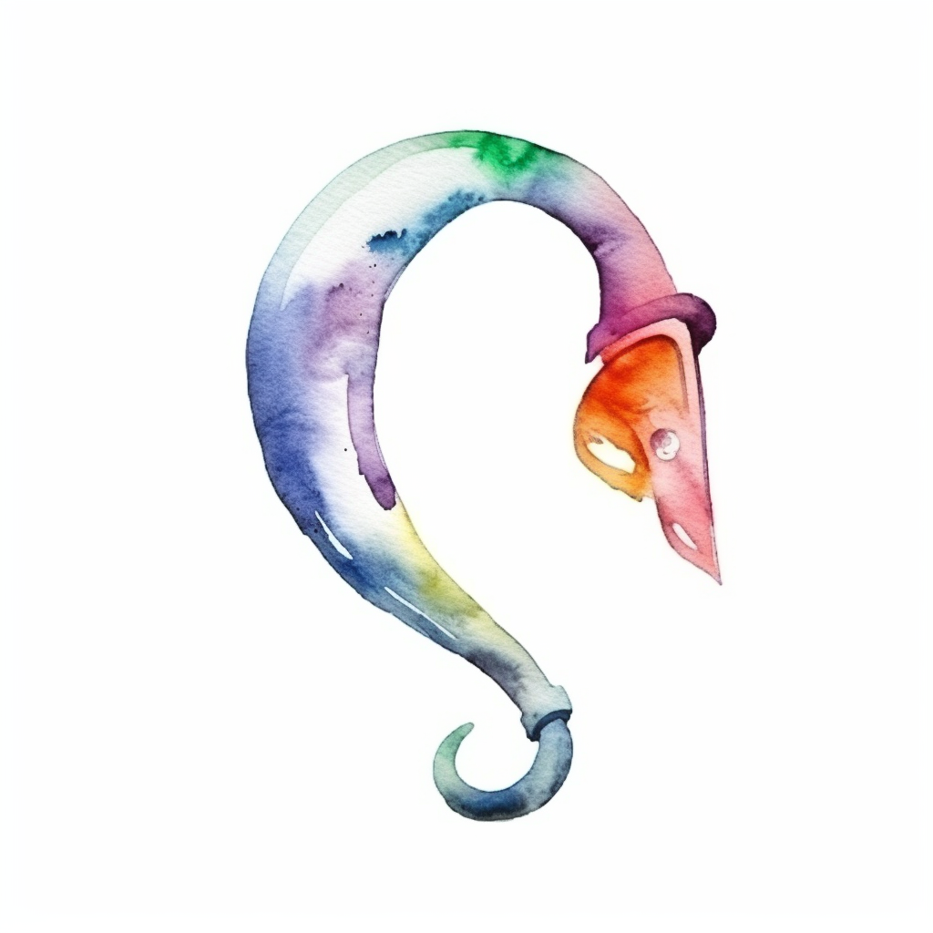 fish hook clipart