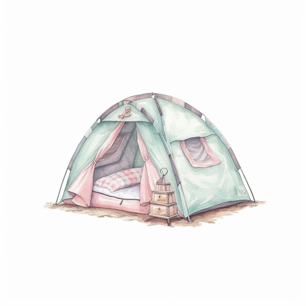 camping tent clipart