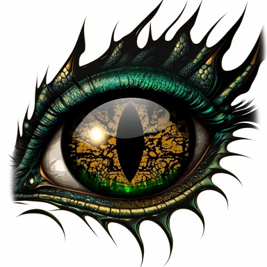 dragon eyes, inside border, clipart