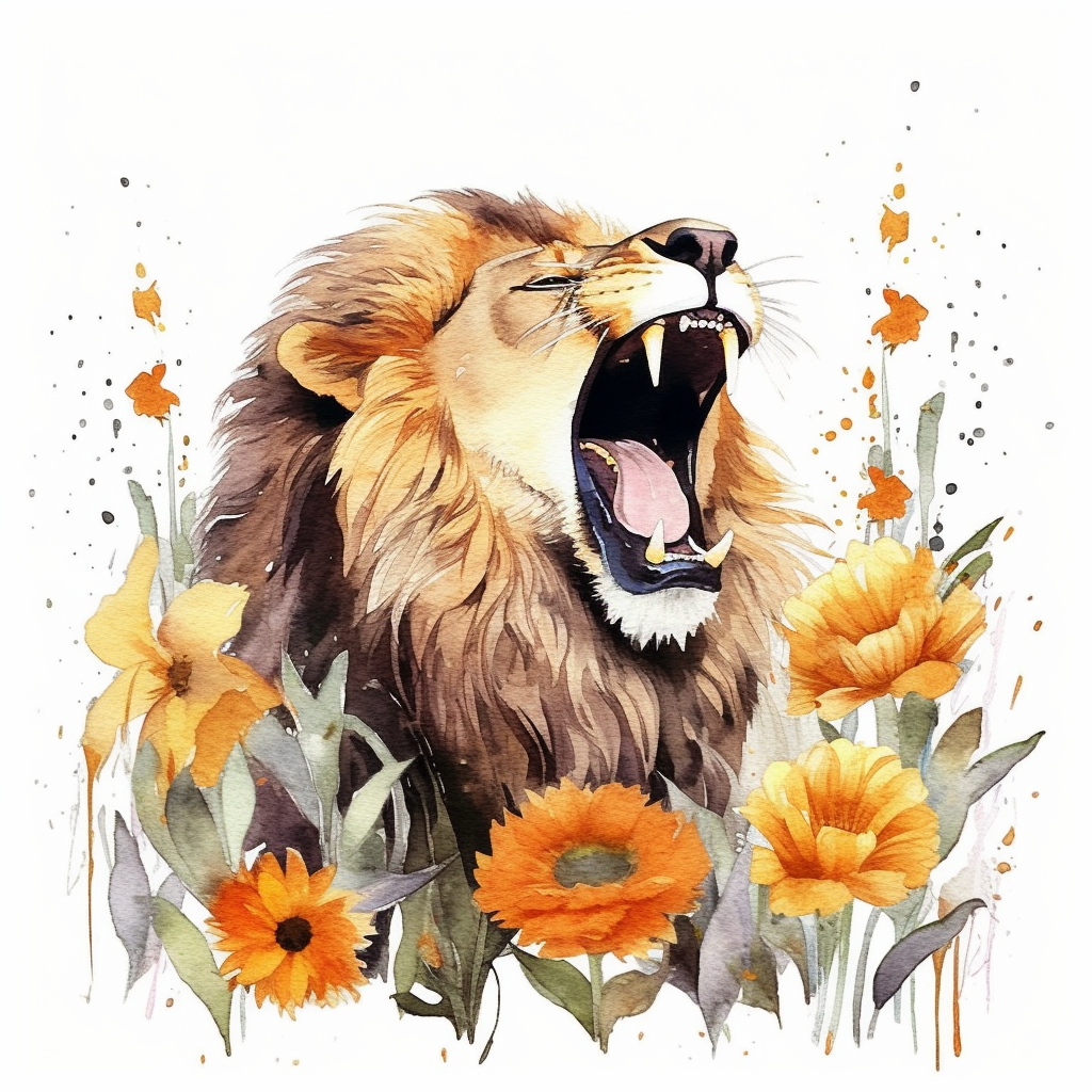 lion roar cliparts