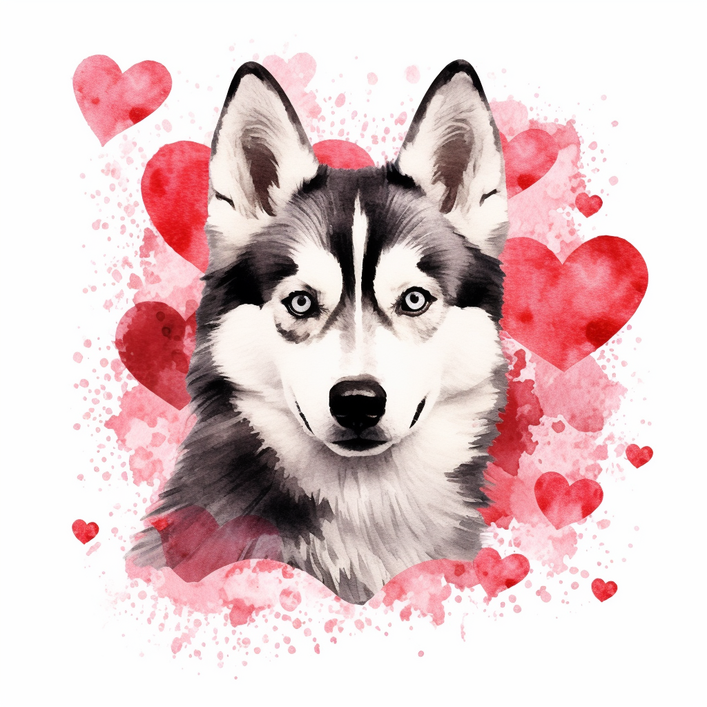 husky dog cliparts
