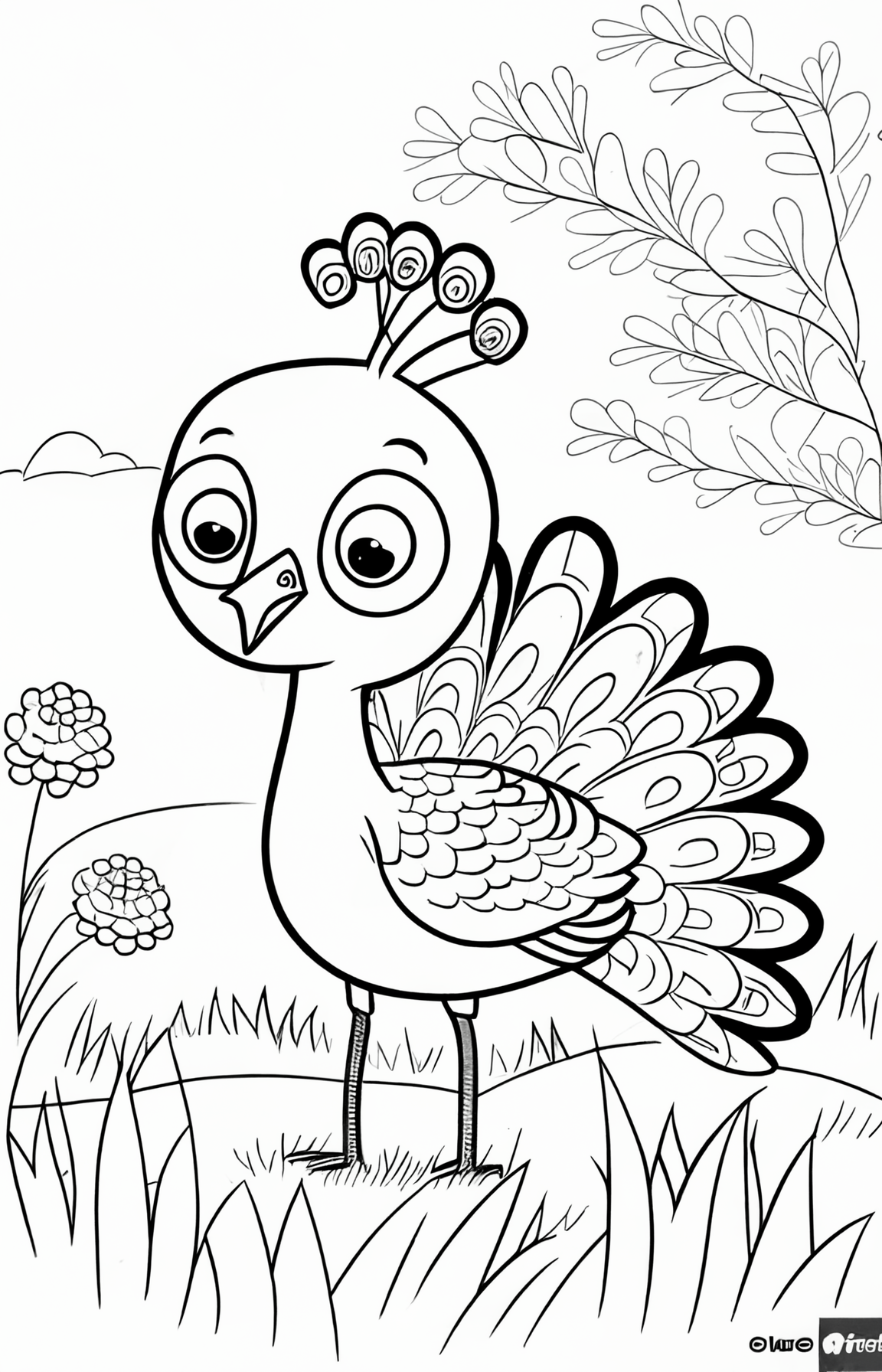 black peacock cliparts