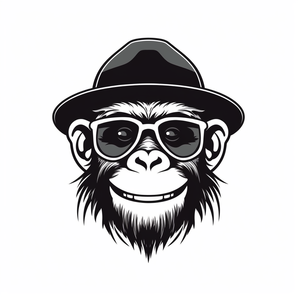 black monkey cliparts
