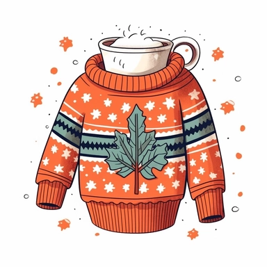 Sweater weather clipart,White backgroun - @Royeldesk Digital Agency (fast)