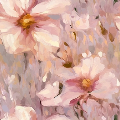 Bohemian blush impasto oil painting of a single small Wild Flower, Clipart pattern, Oil paint Dusty blush single small Flower , impressionistic Bohemian Flower