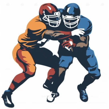 clipart nfl football player tackling