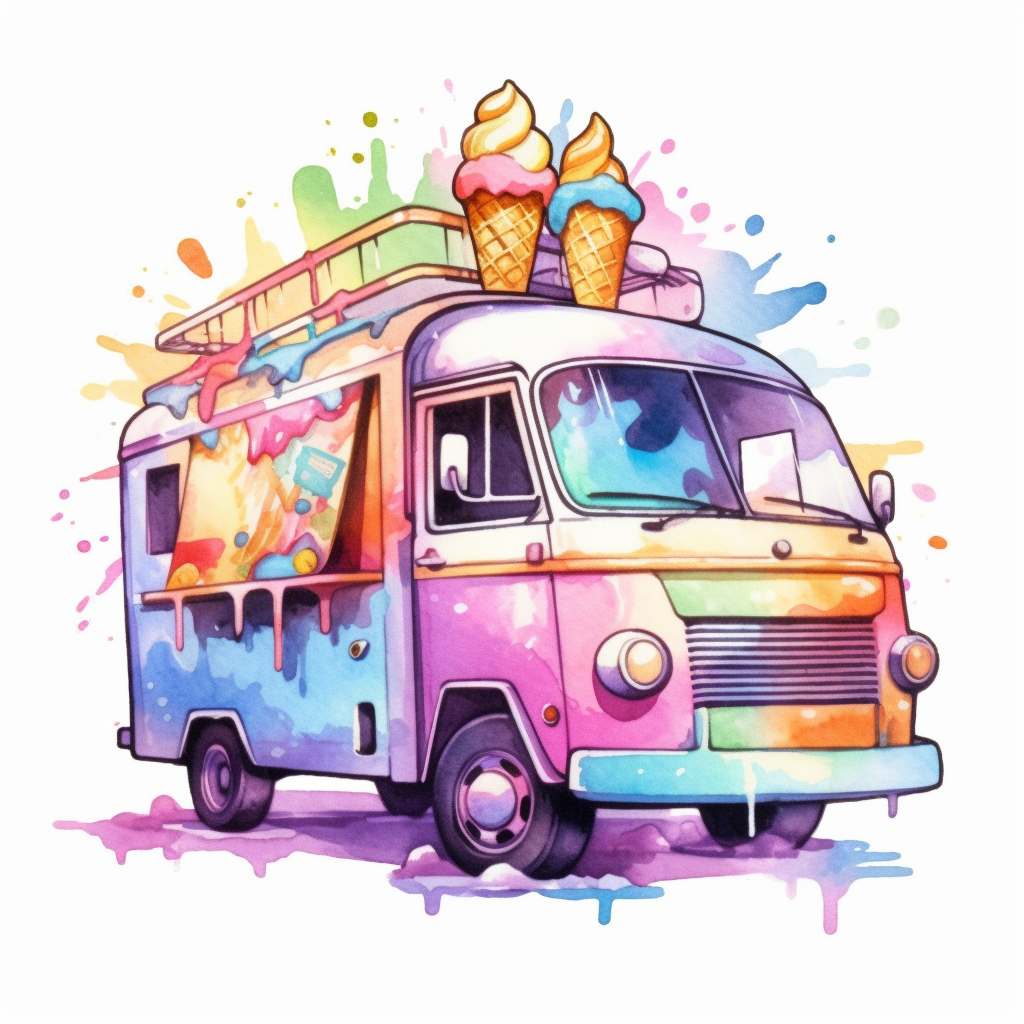 ice cream truck clipart