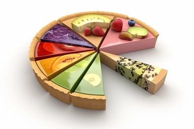 pie+chart , highly detailed, isolated on white, clipart,