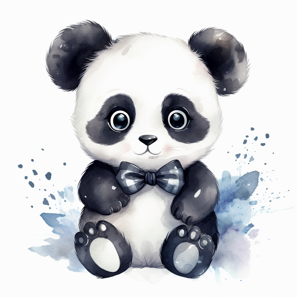 baby panda cliparts