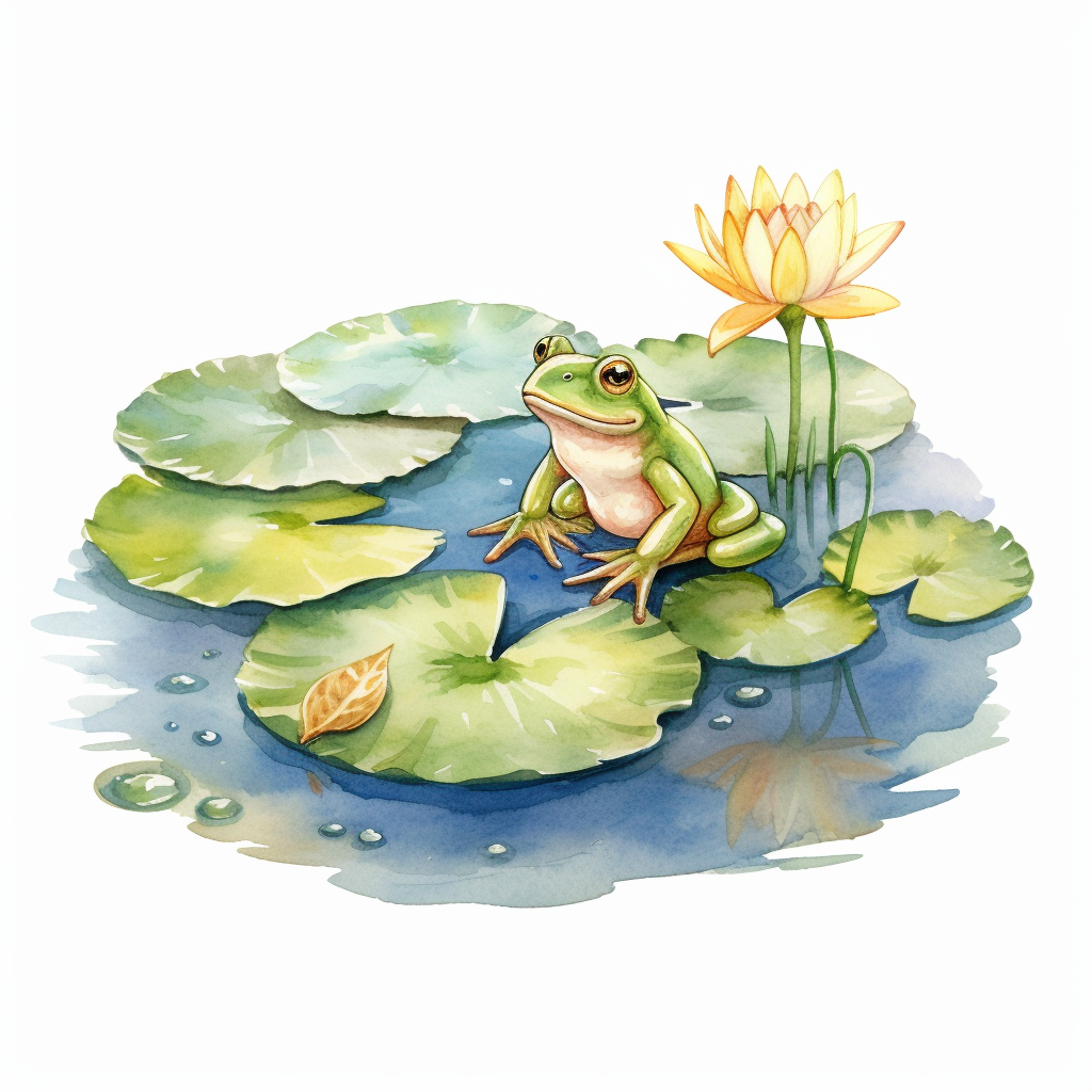 cute frog clipart