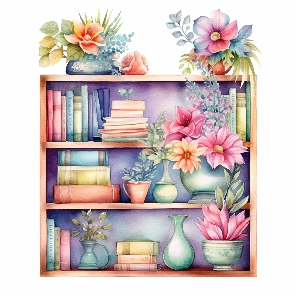 multiple books cliparts