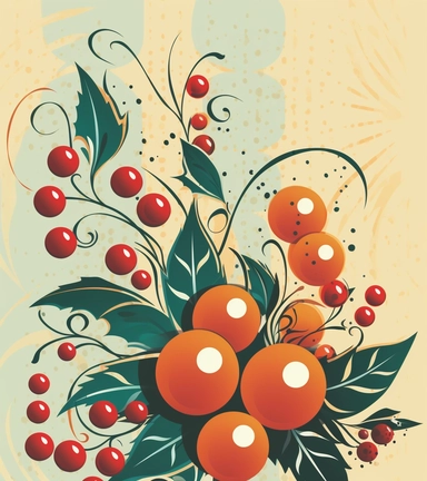 a christmas clip art free download 4 royalty free clipart, in the style of eye-catching, glorious, gond art