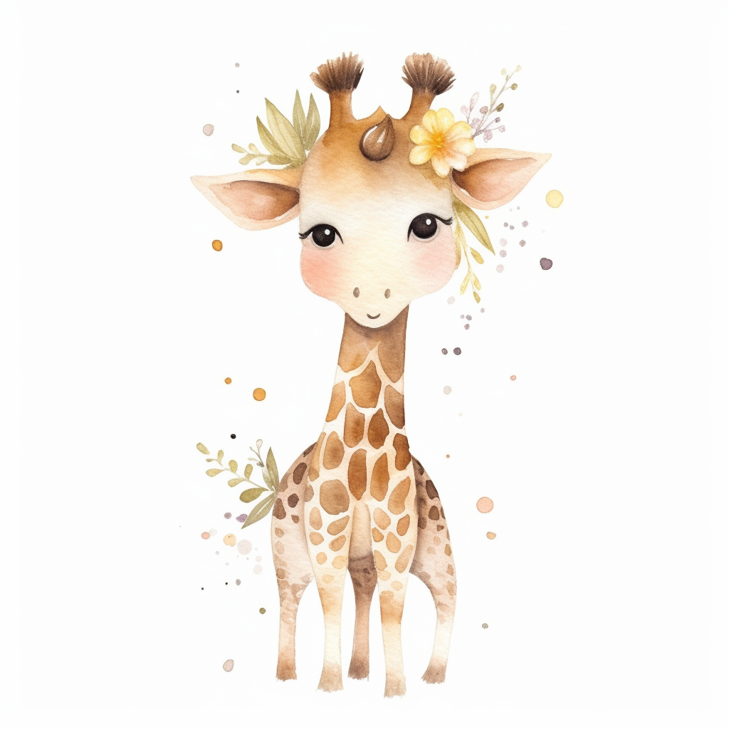 cute giraffe clipart