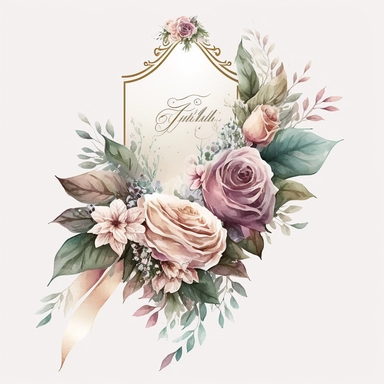 clipart aquarelle funeral sash