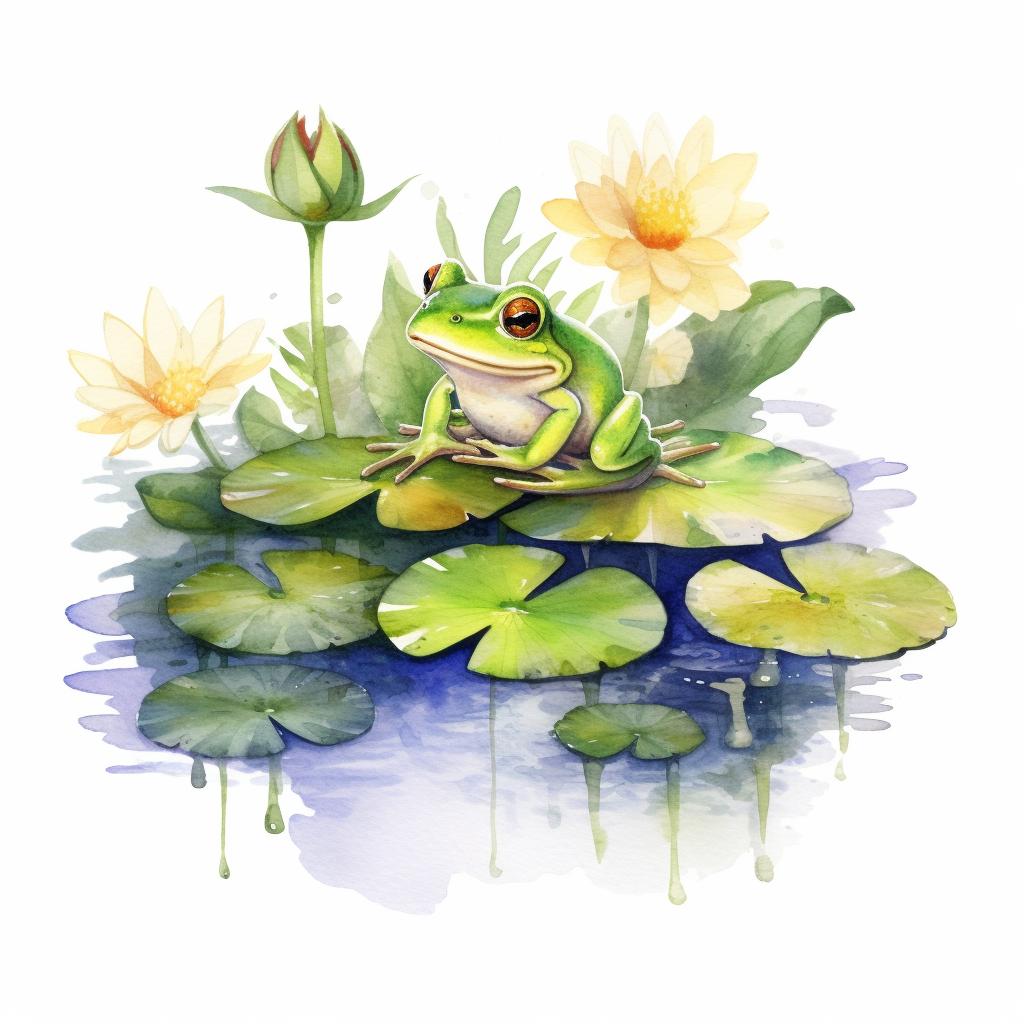cute frog clipart