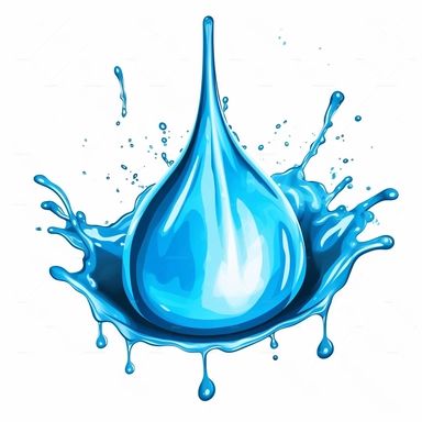 make water drip and splash clipart