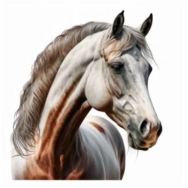 horse head clip art , white background