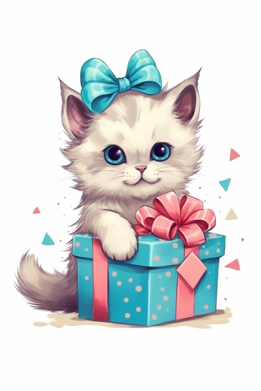 cute kitten clipart