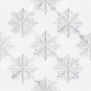 gradient snowflakes pattern simetric, white background in watercolor clipart style