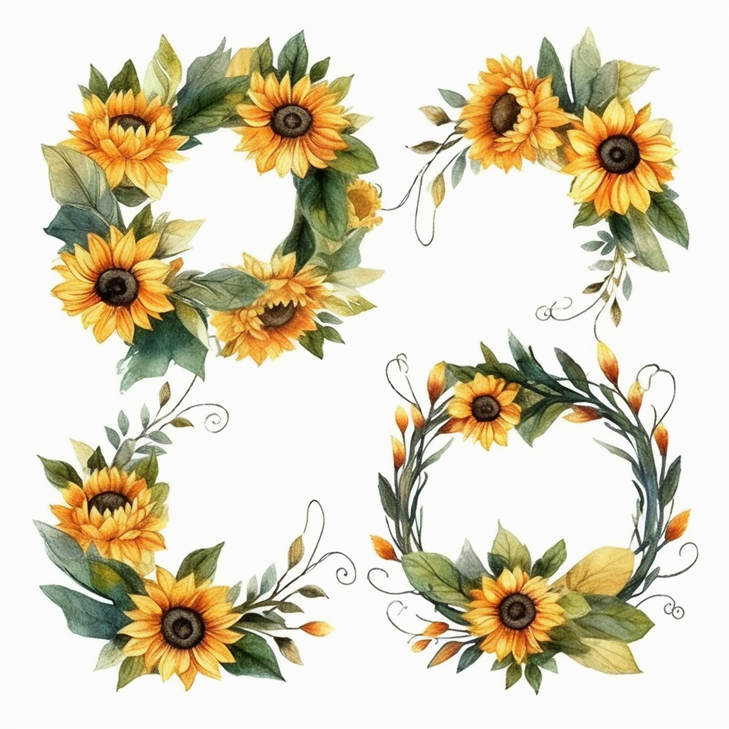 fall wreaths cliparts