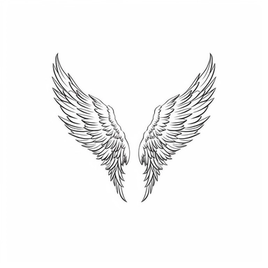 Angel Wings Svg , Angel Wings Clip Art, Wings Cut File For Silhouette, white background